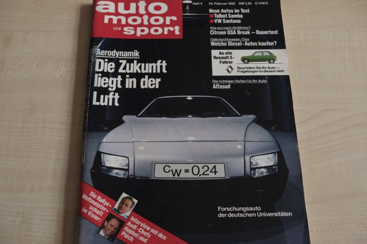 Deckblatt Auto Motor und Sport (04/1982)